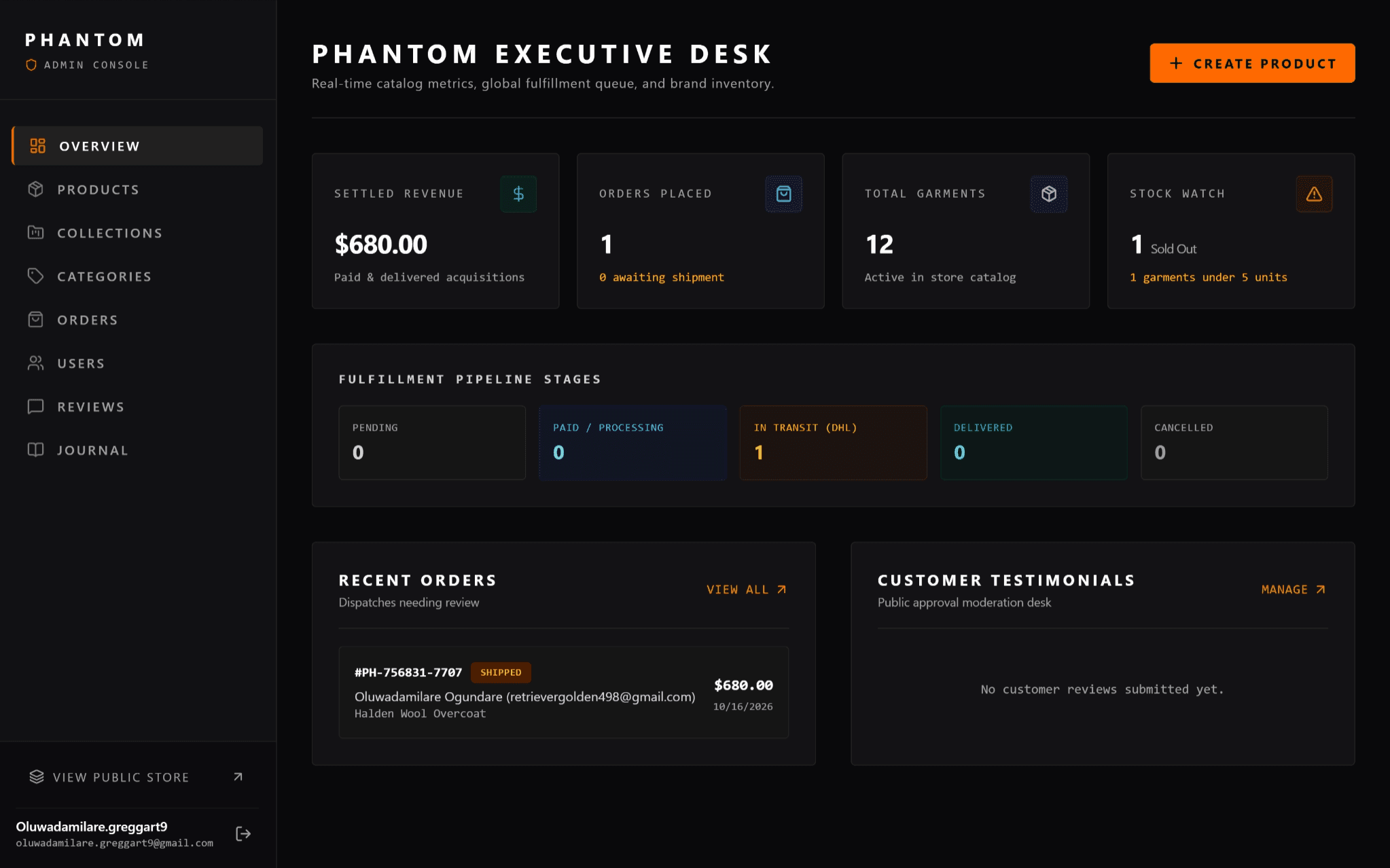 PHANTOM screenshot 1